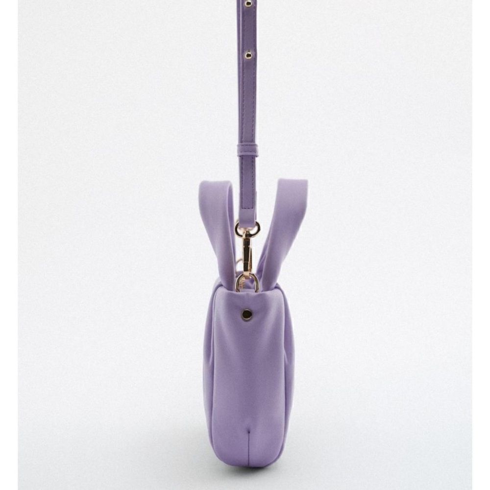Zara Soft Mini Lavender Crossbody Bag - Picture 2 of 7